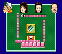 BS Nichibutsu Mahjong - Renshuu Mahjong - Nimantou (Japan) In game screenshot